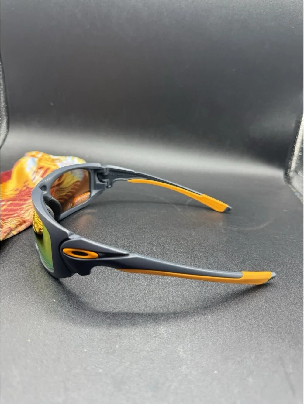 Oakley Scalpel Max Fear Bunker Blue/Fire Iridium Lenses OO9095-16